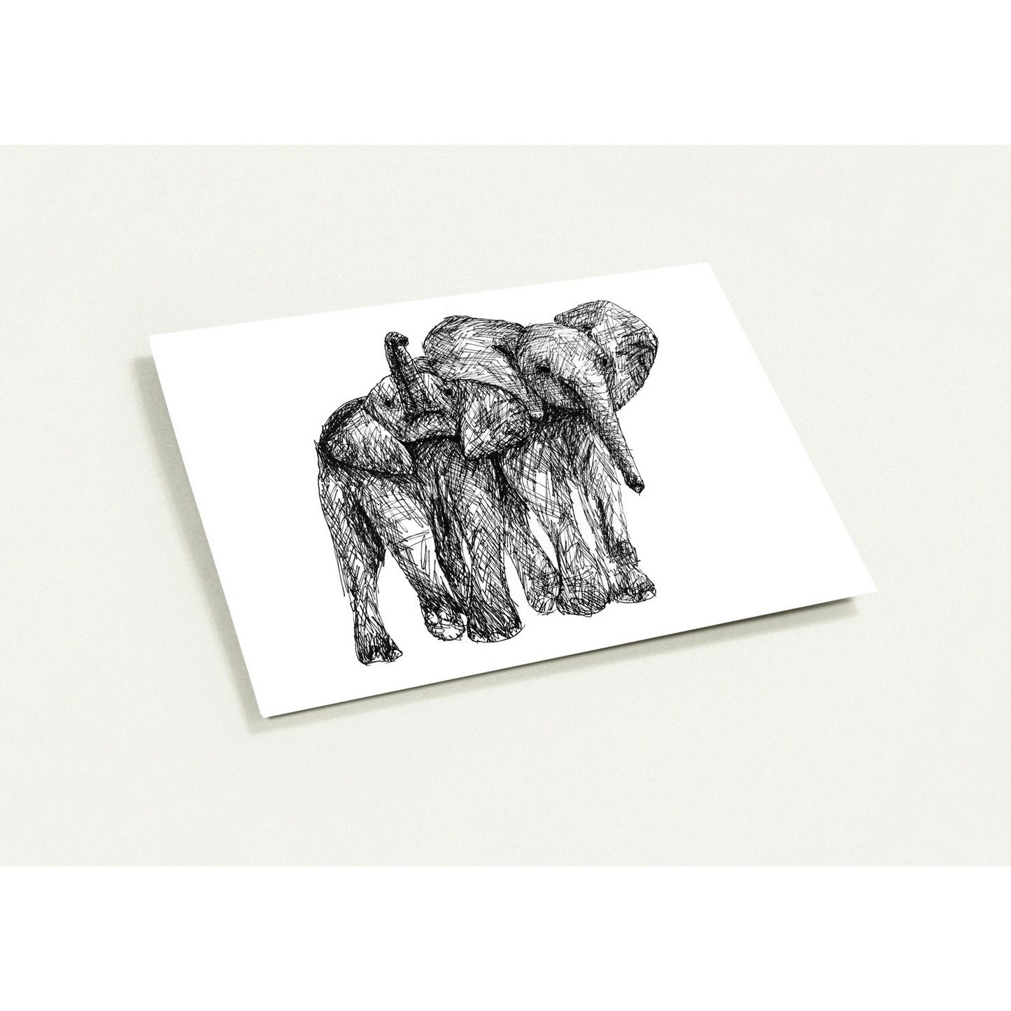 Elephant Pack of 10 Greeting Cards