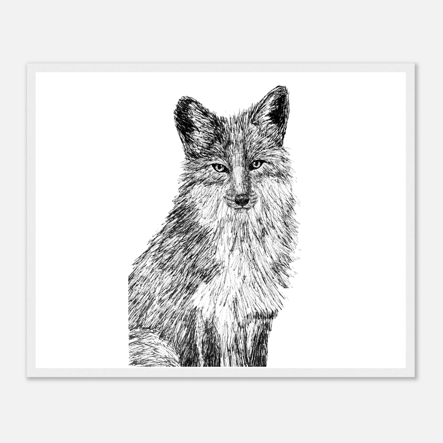 Fox Classic Matte Paper Wooden Framed Poster