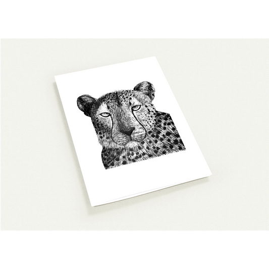 Cheetah Pack of 10 Greeting Cards