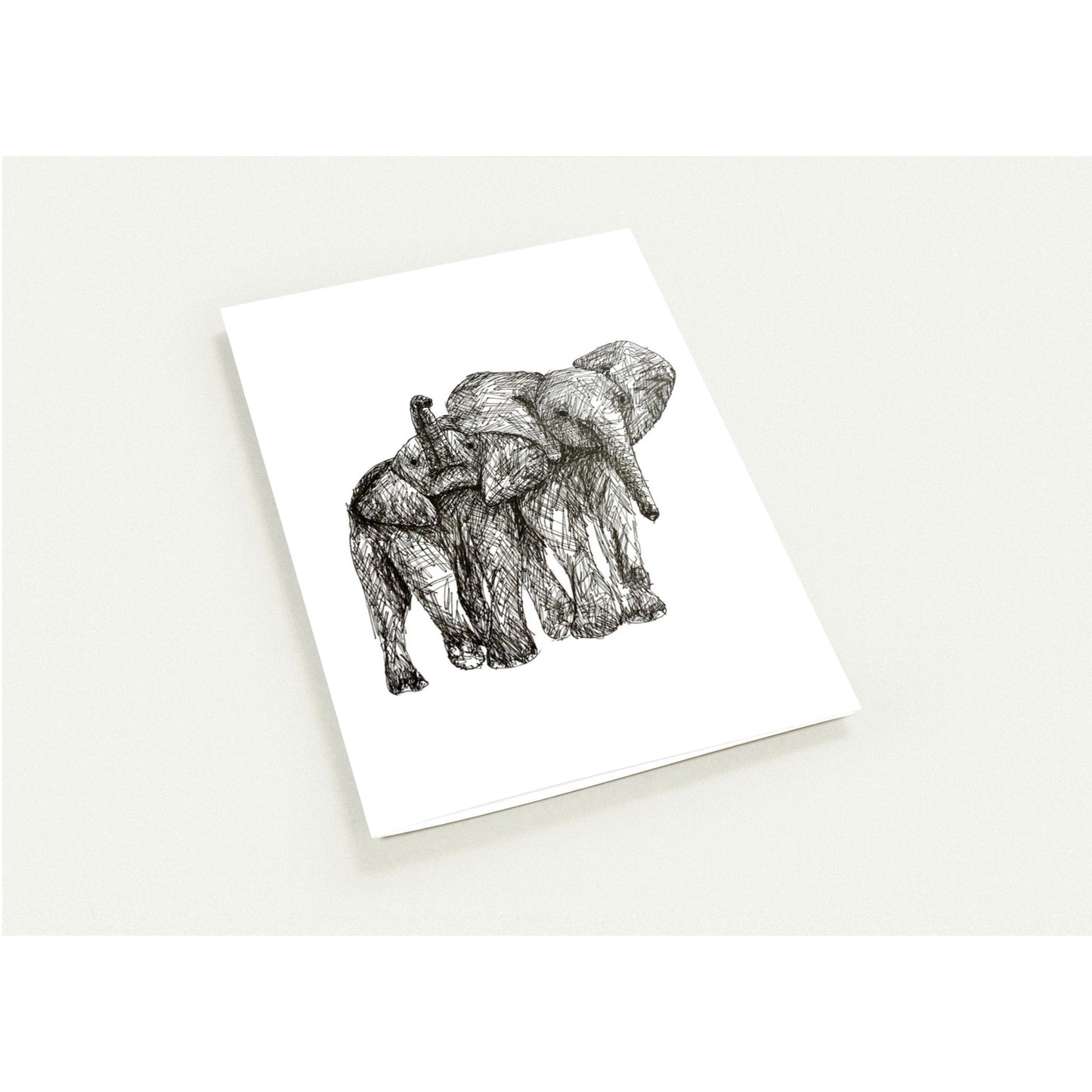 Elephant Pack of 10 Greeting Cards