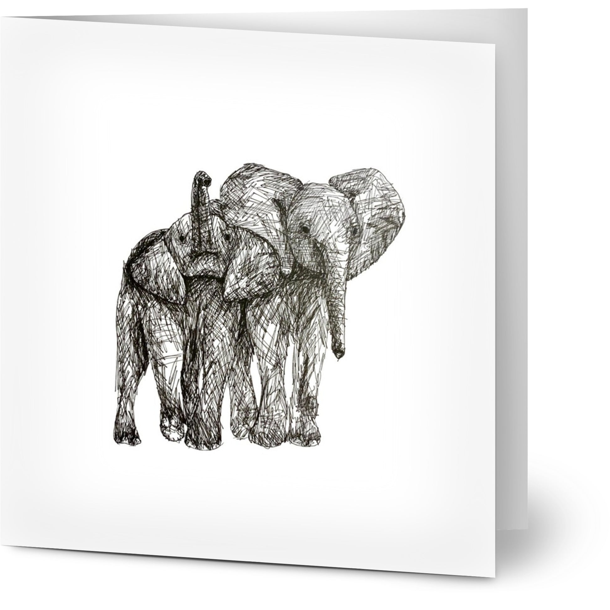 Elephant Pack of 10 Greeting Cards