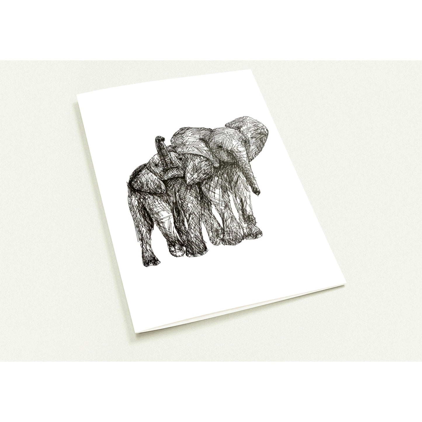 Elephant Pack of 10 Greeting Cards