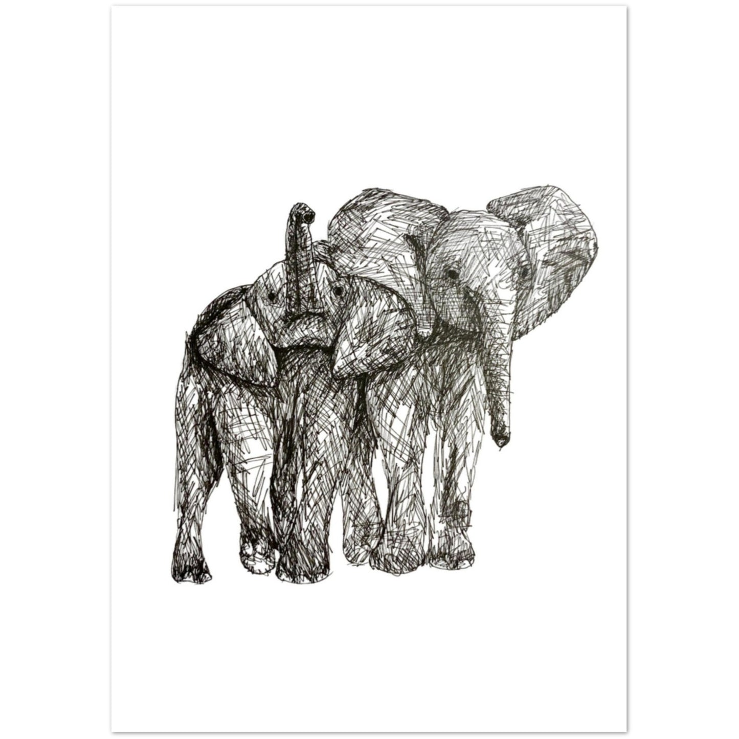 Elephant Pack of 10 Greeting Cards