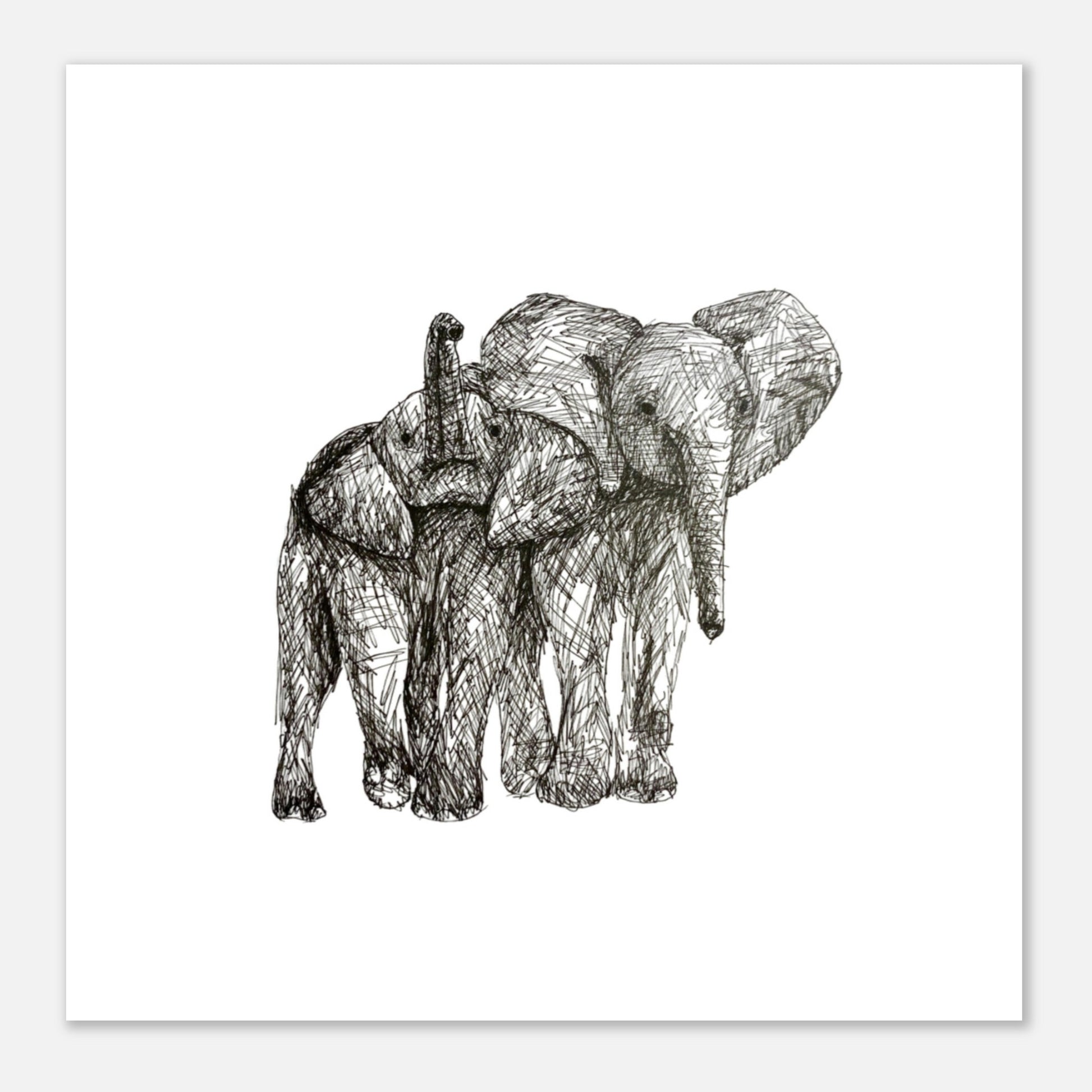 Elephant Premium Semi-Glossy Paper Poster