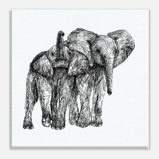 Elephants Canvas