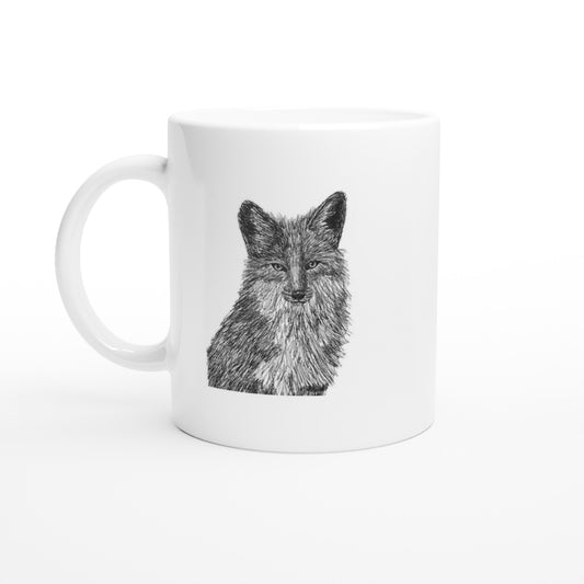 Fox White 11oz Ceramic Mug