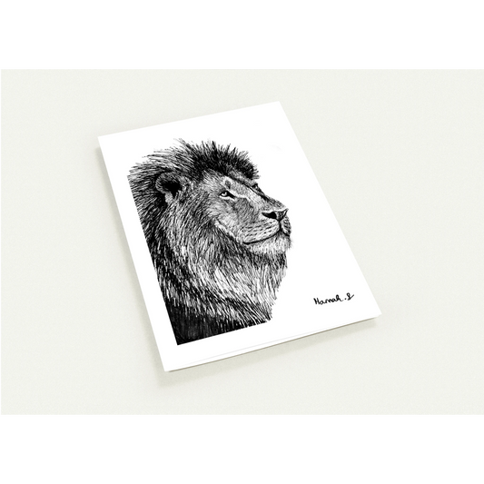 Lion Pack of 10 Greeting Cards