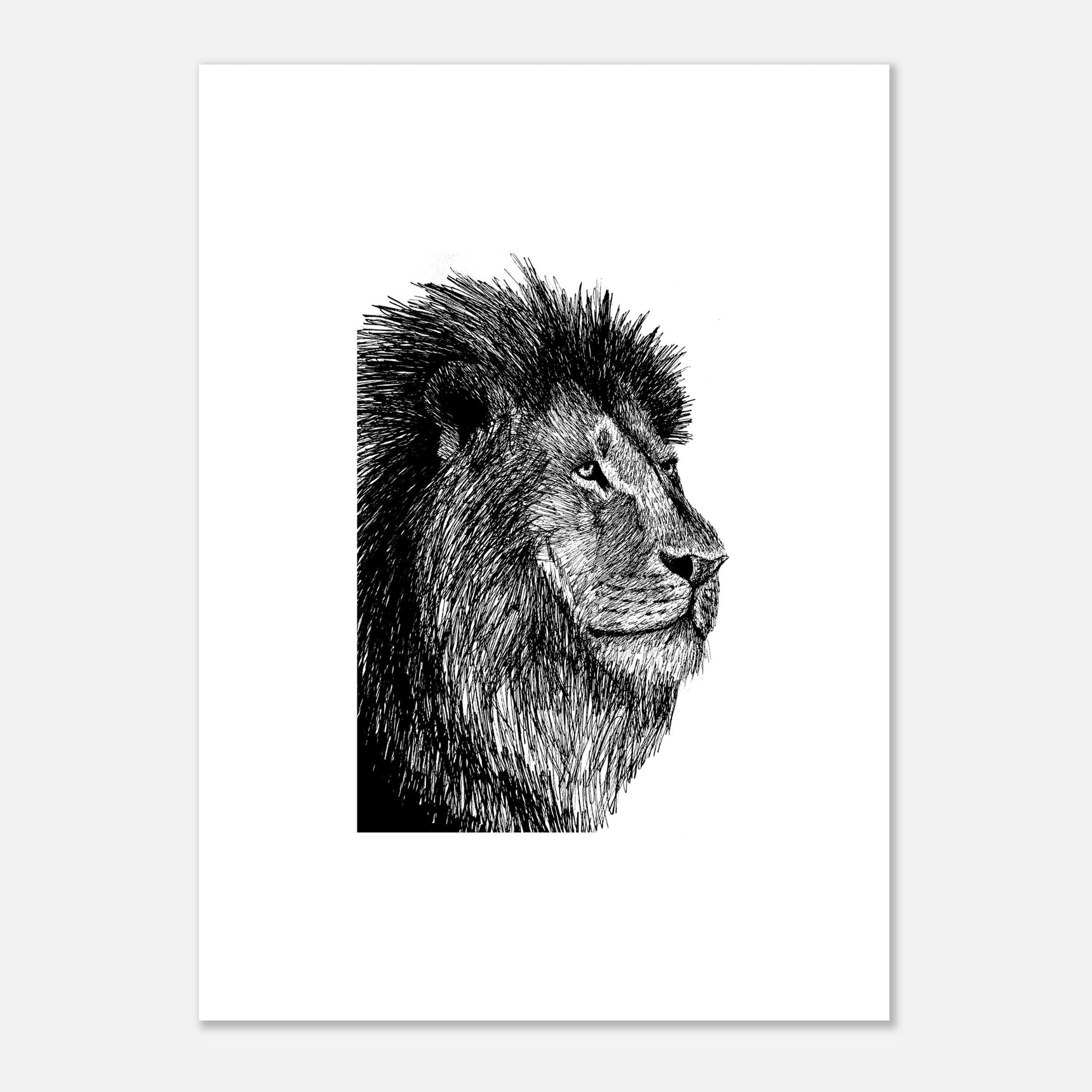 Lion Premium Semi-Glossy Paper Poster