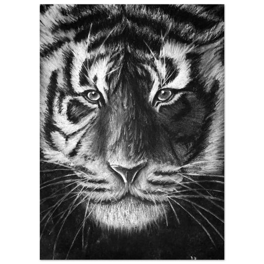 Monochrome Tiger Face